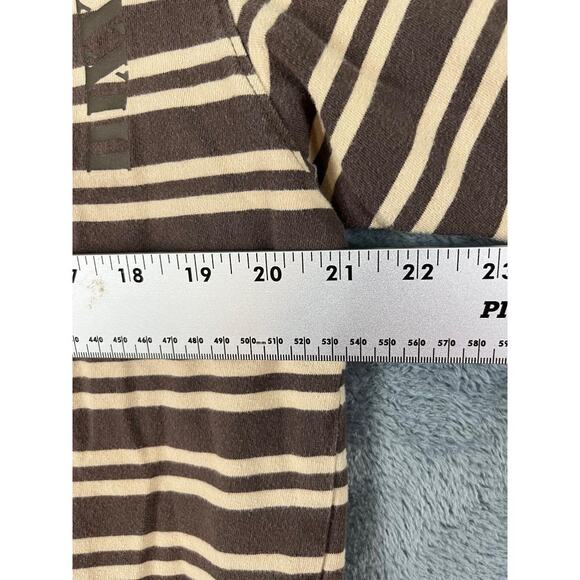 Nike LeBron James LB Polo Shirt Large Brown Striped Lion Crest XXIII Golf - Picture 4 of 12